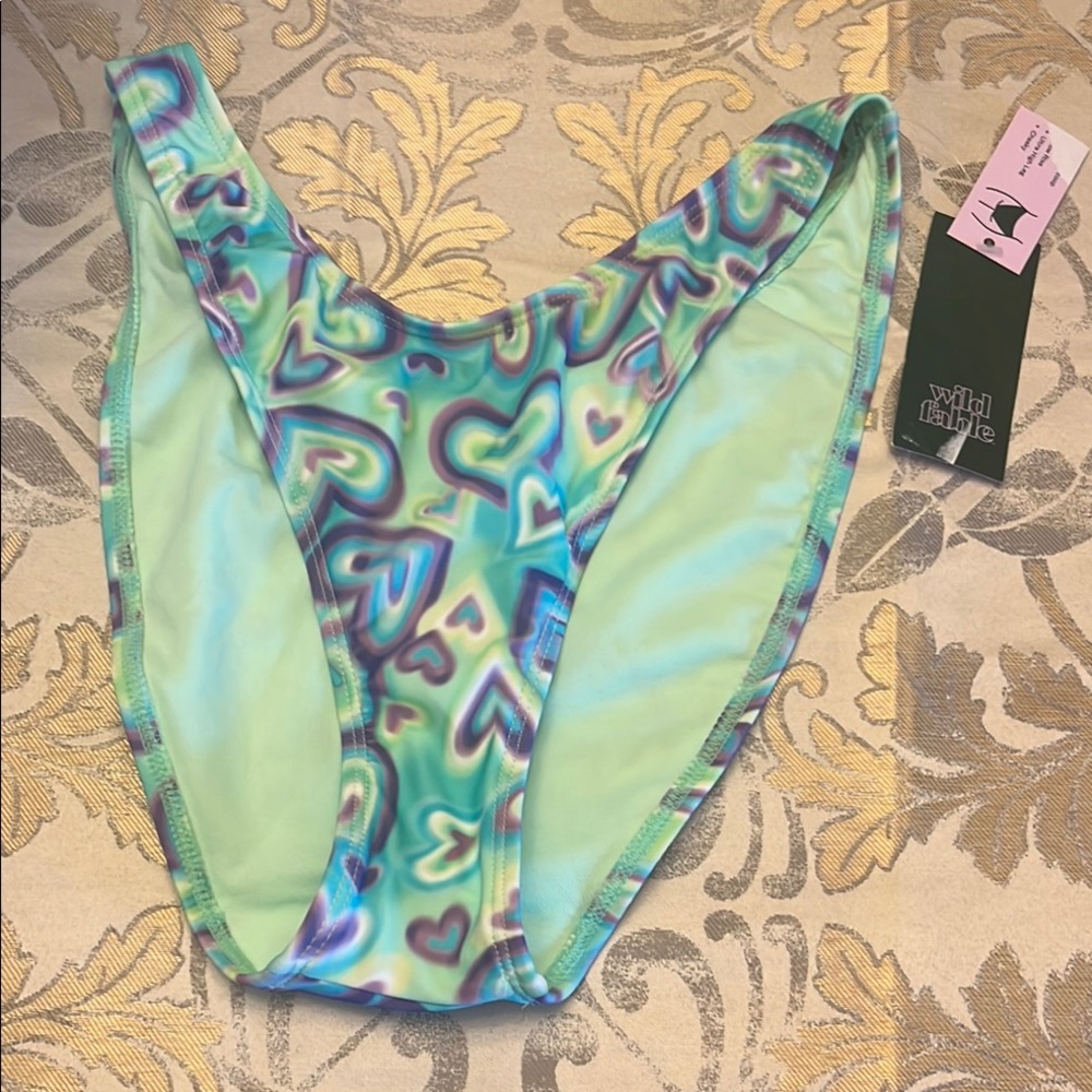 Wild Fable Multicolor Heart Bikini Bottom
